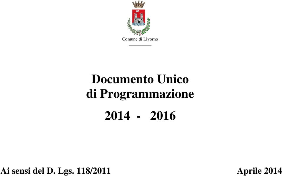 Programmazione 2014-2016