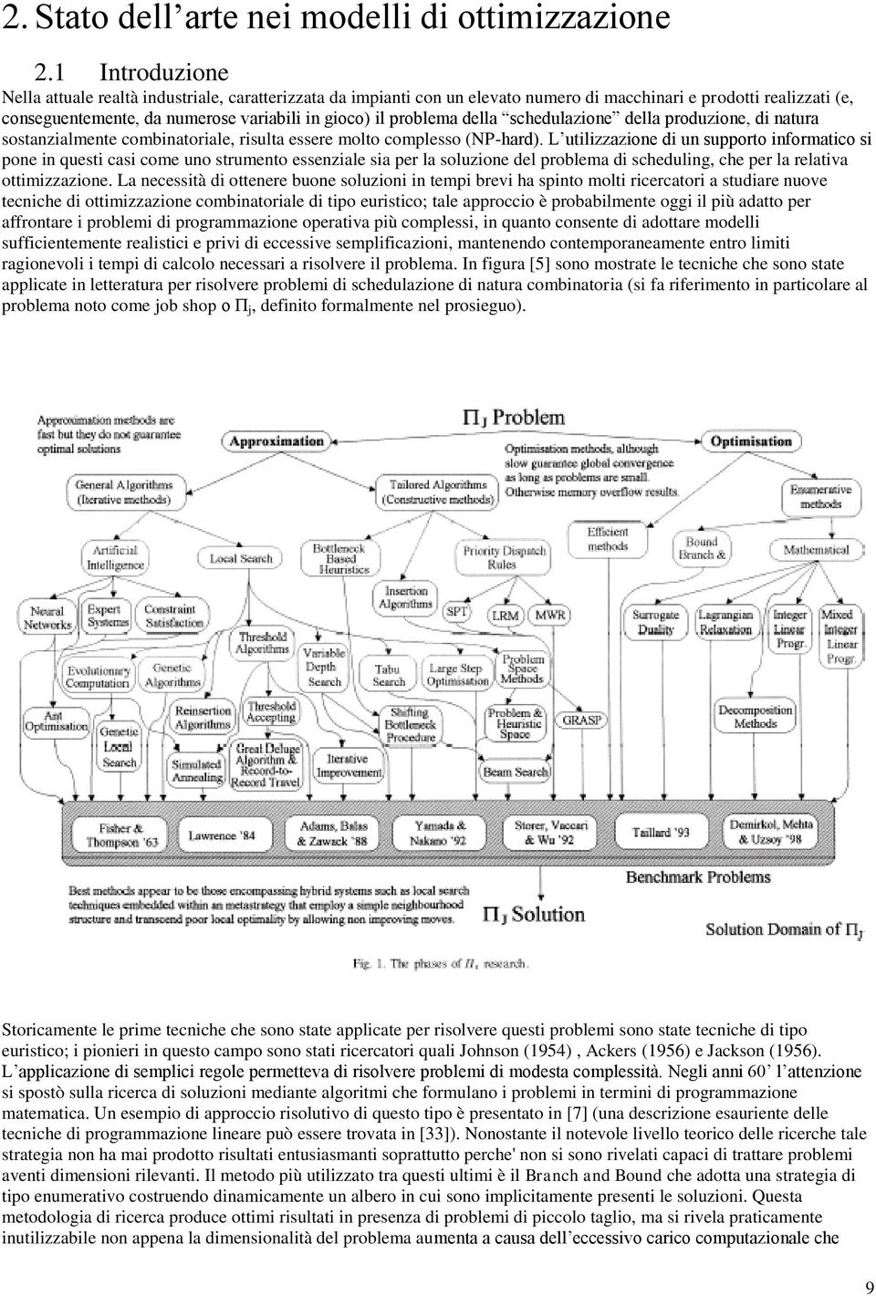 della schedulazione della produzione, di natura sostanzialmente combinatoriale, risulta essere molto complesso (NP-hard).