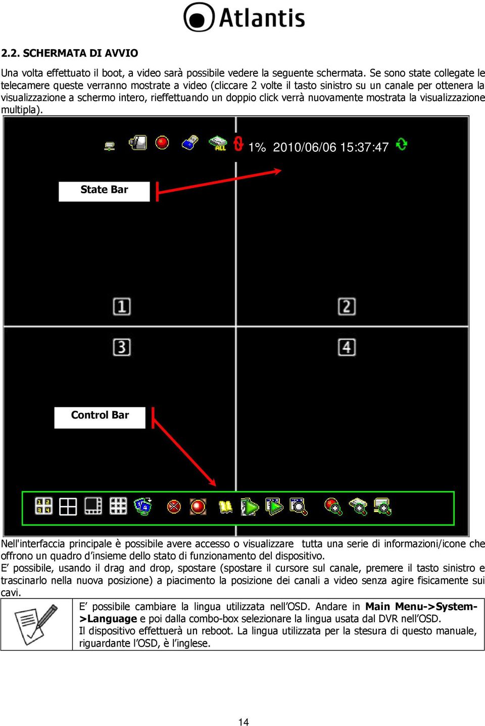 verrà nuovamente mostrata la visualizzazione multipla).