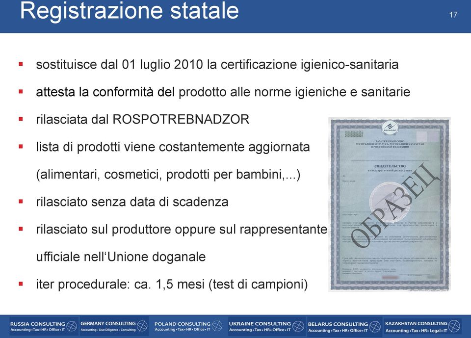 aggiornata (alimentari, cosmetici, prodotti per bambini,.