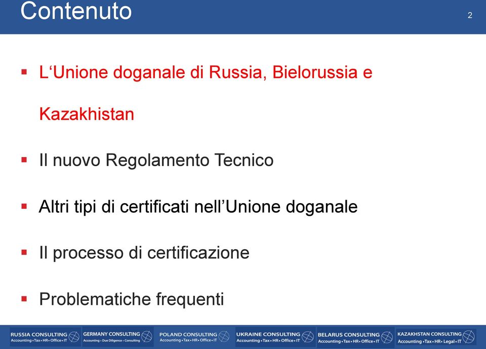 Tecnico Altri tipi di certificati nell Unione