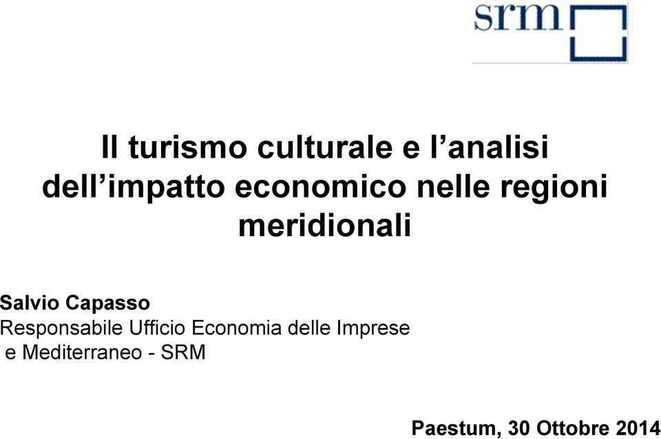 Capasso Responsabile Ufficio Economia delle