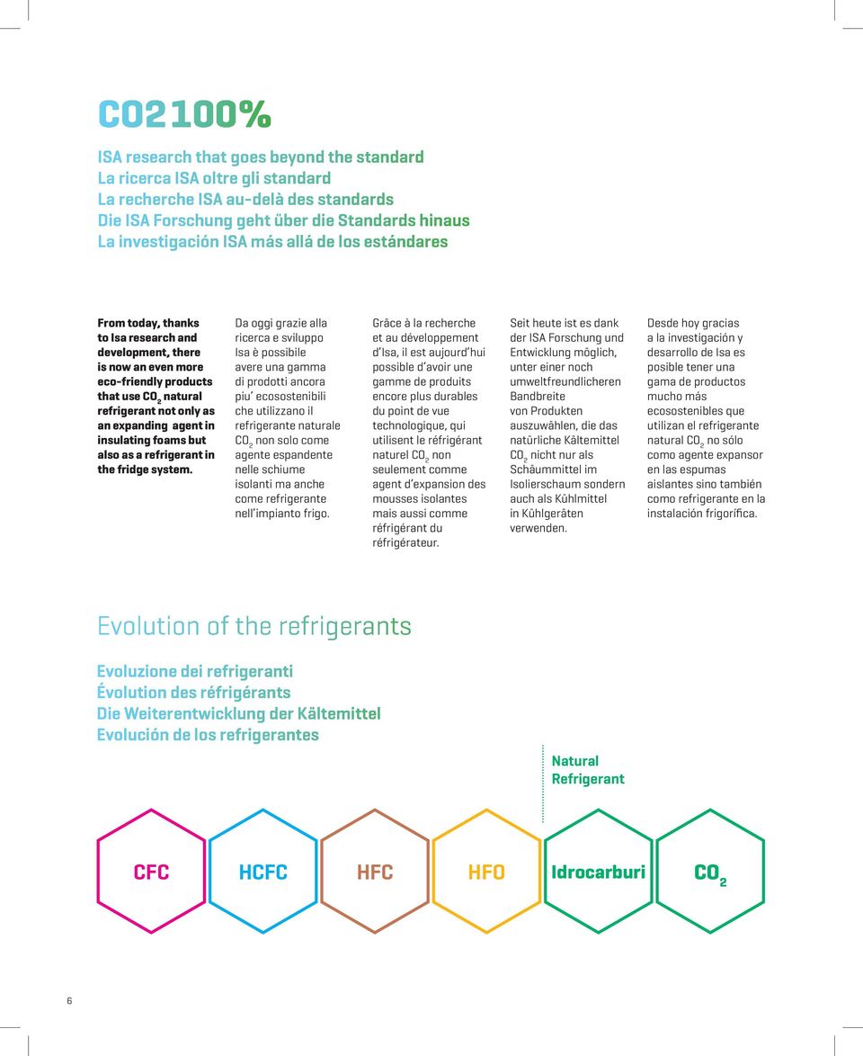 insulating foams but also as a refrigerant in the fridge system.