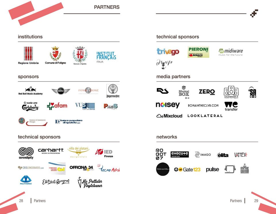 sostenere progetti di investimento aziendale networks Articolo 1 - Finalità Articolo 2 Destinatari 28 Partners 10 %