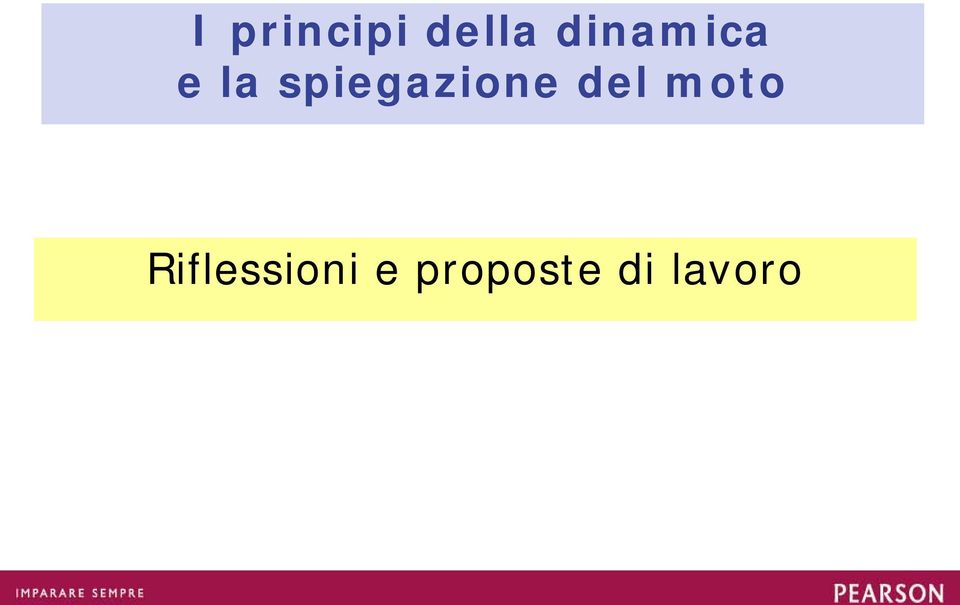 spiegazione del moto