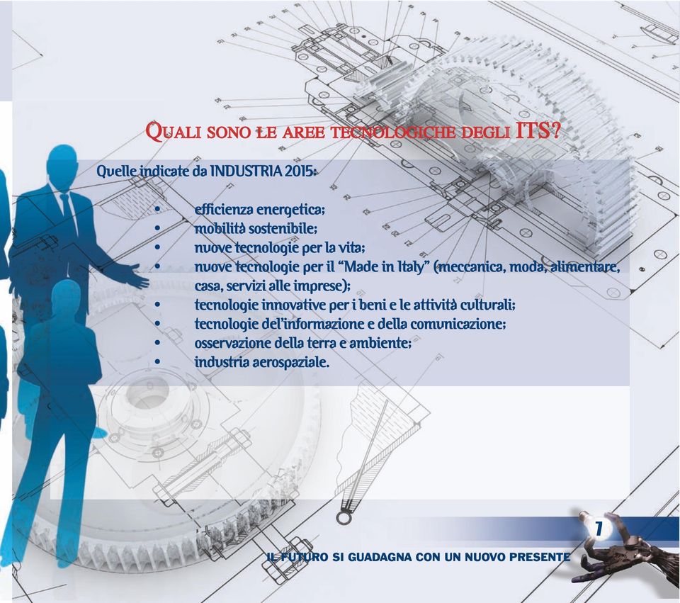 vita; nuove tecnologie per il Made in Italy (meccanica, moda, alimentare, casa, servizi alle imprese);