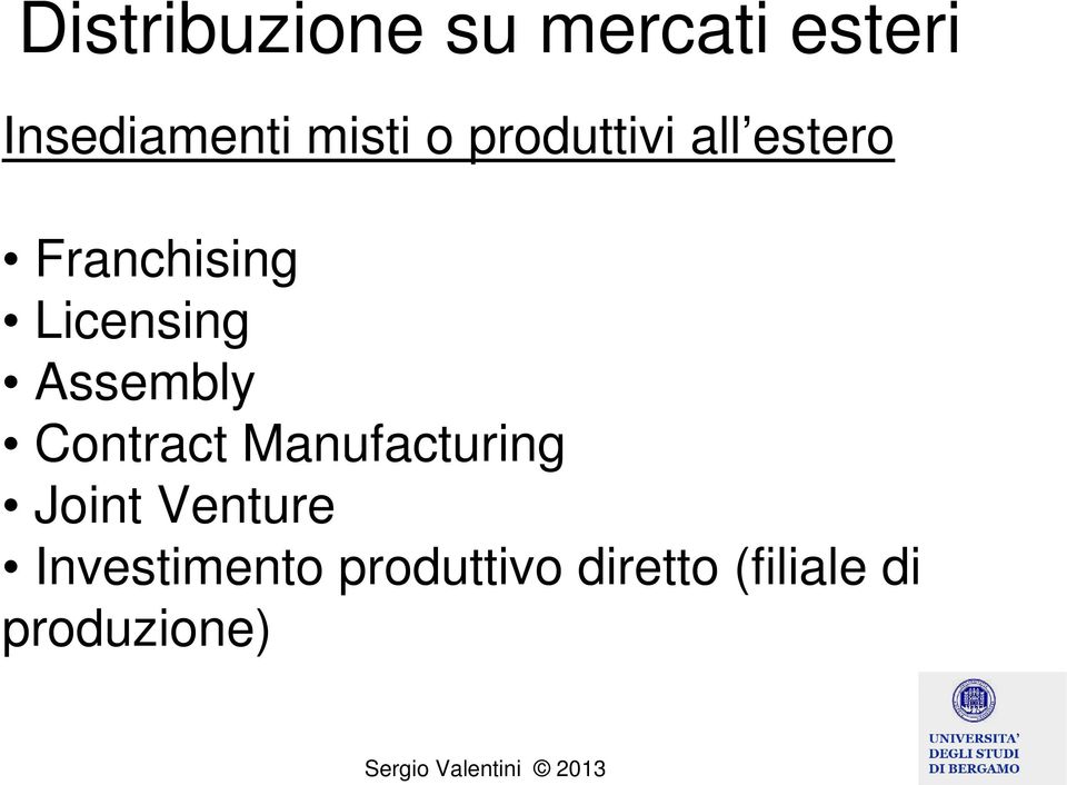 Licensing Assembly Contract Manufacturing Joint