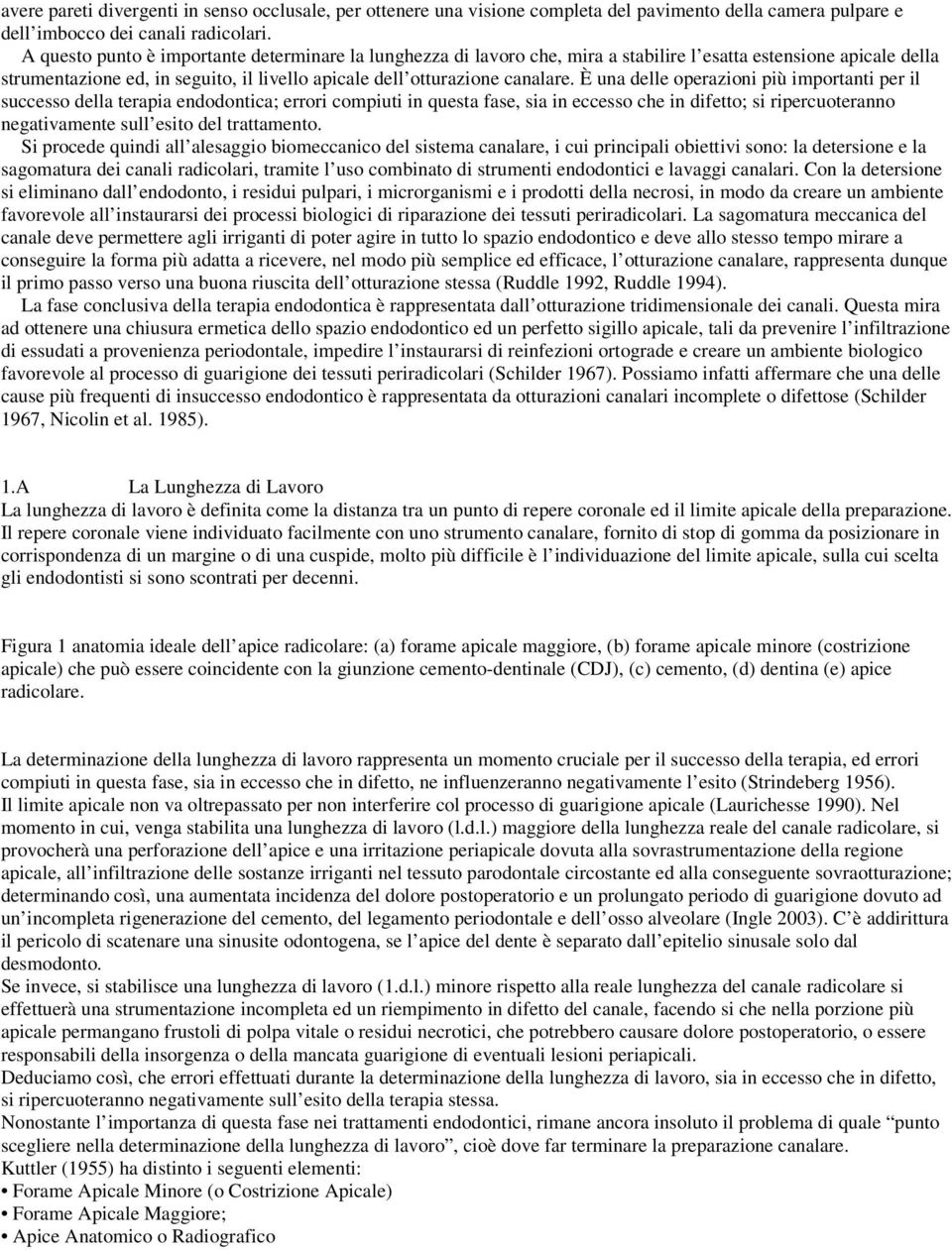 È una delle operazioni più importanti per il successo della terapia endodontica; errori compiuti in questa fase, sia in eccesso che in difetto; si ripercuoteranno negativamente sull esito del