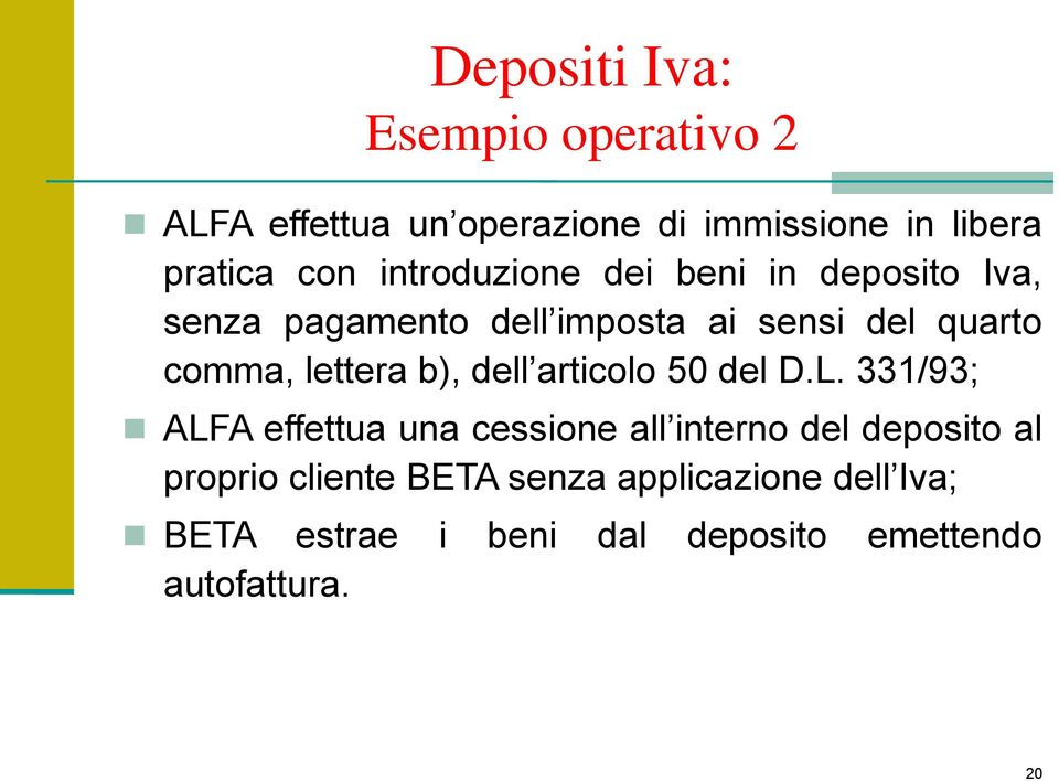 lettera b), dell articolo 50 del D.L.