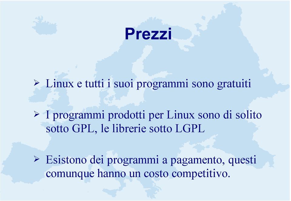 GPL, le librerie sotto LGPL Esistono dei programmi a