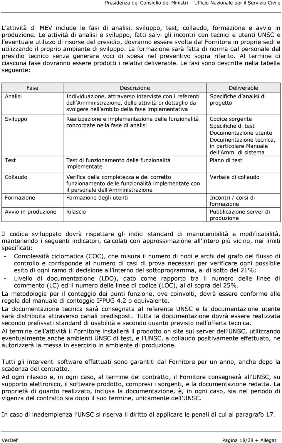 utilizzando il proprio ambiente di sviluppo. La formazione sarà fatta di norma dal personale del presidio tecnico senza generare voci di spesa nel preventivo sopra riferito.