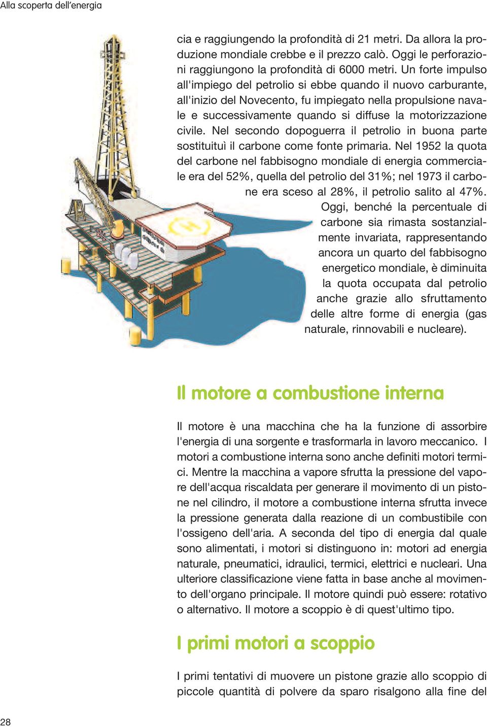 civile. Nel secondo dopoguerra il petrolio in buona parte sostituituì il carbone come fonte primaria.