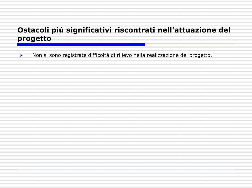 progetto Non si sono registrate