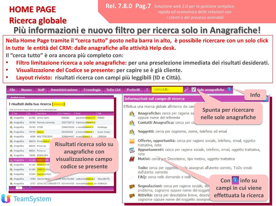 Il cerca tutto è ora ancora più completo con: Filtro limitazione ricerca a sole anagrafiche: per una preselezione immediata dei risultati desiderati.