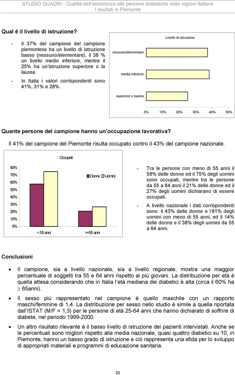 - In Italia i valori corrispondenti sono 41%, 31% e 28%.