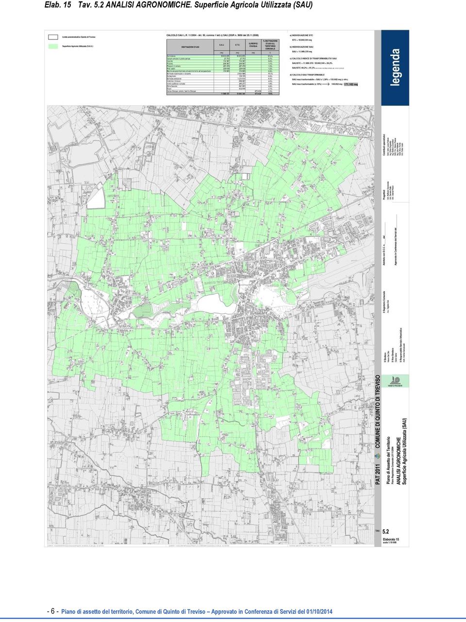 Piano di assetto del territorio, Comune di