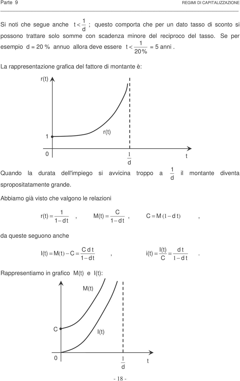 0% La rappreseazoe grafca el faore moae è: r() r() Quao la uraa ell'mpego s avvca roppo a sproposaamee grae.