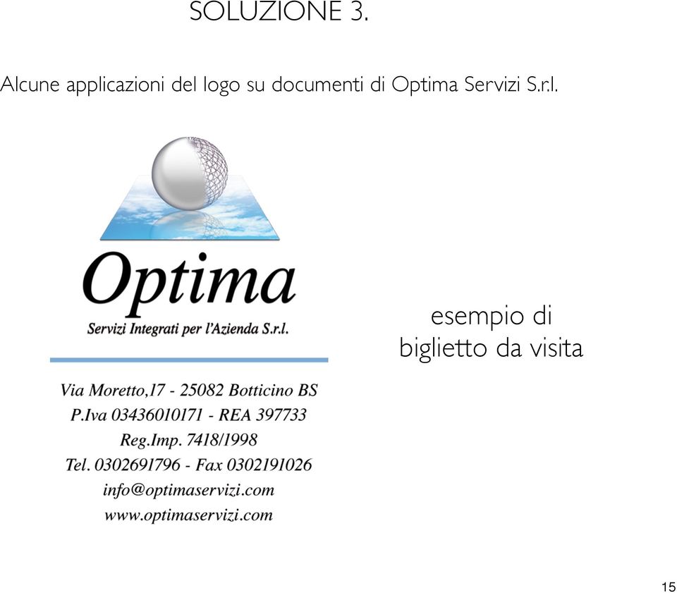 su documenti di Optima