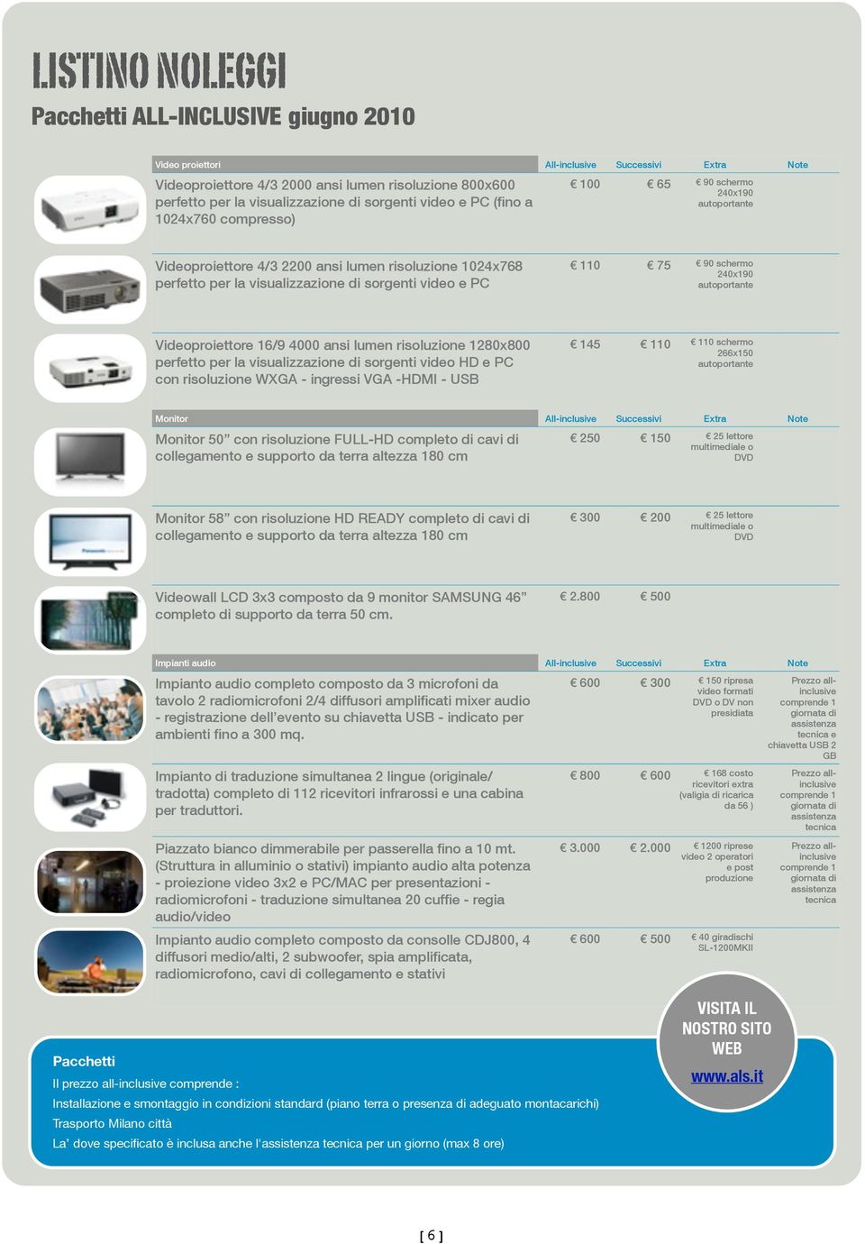 110 75 90 schermo 240x190 autoportante Videoproiettore 16/9 4000 ansi lumen risoluzione 1280x800 perfetto per la visualizzazione di sorgenti video HD e PC con risoluzione WXGA - ingressi VGA -HDMI -