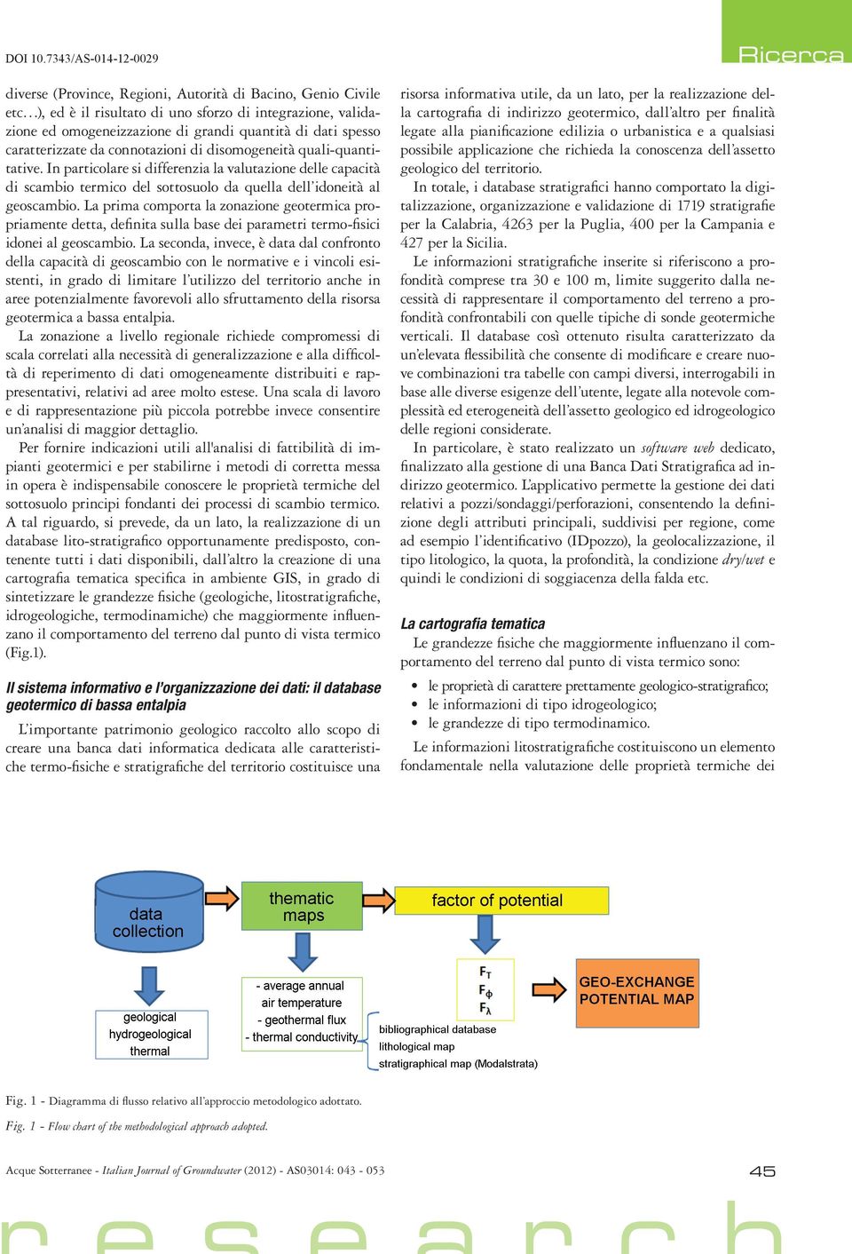 La prima comporta la zonazione geotermica propriamente detta, definita sulla base dei parametri termo-fisici idonei al geoscambio.