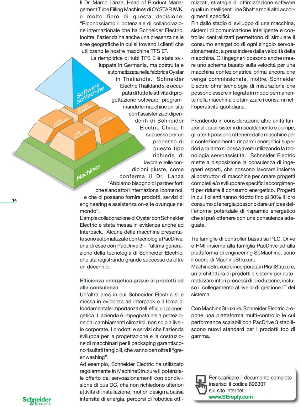 Inoltre, l azienda ha anche una presenza nelle aree geografiche in cui si trovano i clienti che utilizzano le nostre macchine TFS E.