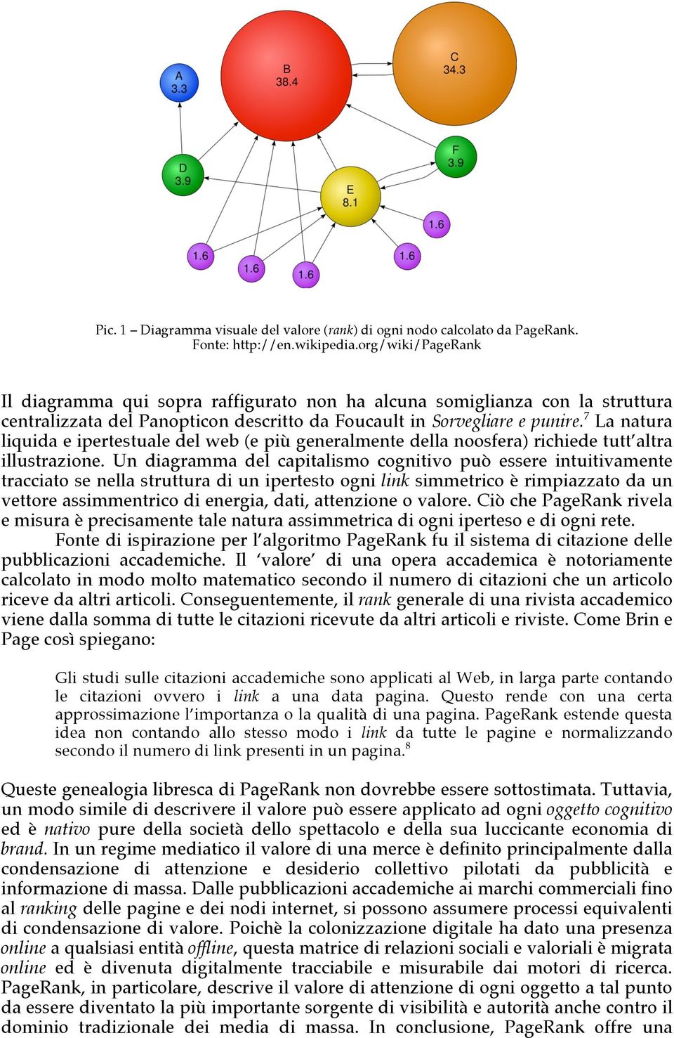 7 La natura liquida e ipertestuale del web (e più generalmente della noosfera) richiede tutt altra illustrazione.