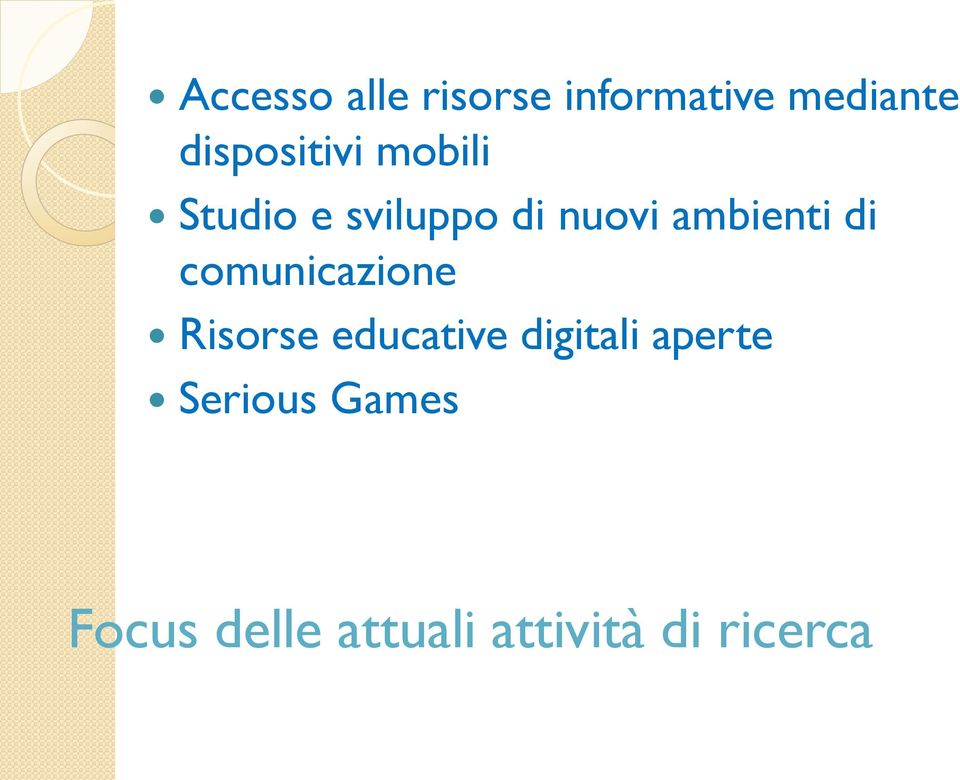 ambienti di comunicazione Risorse educative