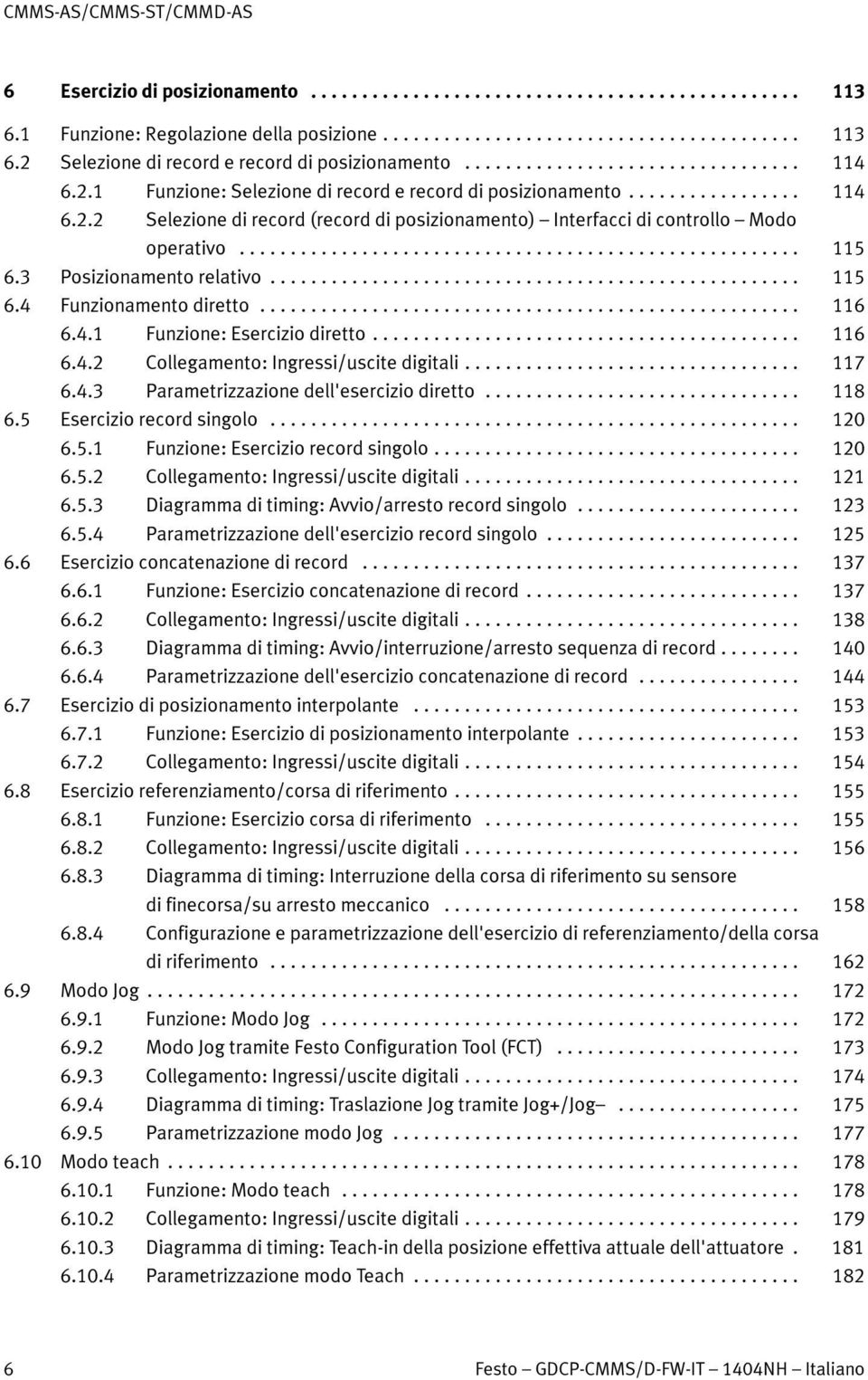 .. 116 6.4.2 Collegamento: Ingressi/uscite digitali... 117 6.4.3 Parametrizzazione dell'esercizio diretto... 118 6.5 Esercizio record singolo... 120 6.5.1 Funzione: Esercizio record singolo... 120 6.5.2 Collegamento: Ingressi/uscite digitali... 121 6.