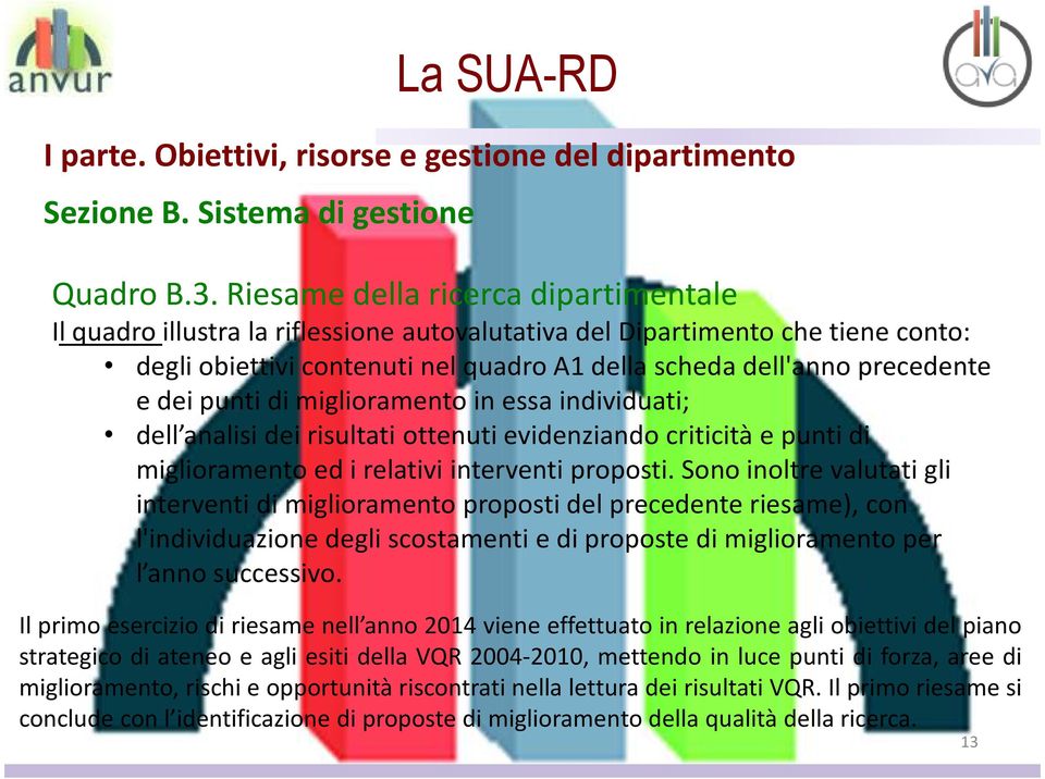 punti di miglioramento in essa individuati; dell analisi dei risultati ottenuti evidenziando criticità e punti di miglioramento ed i relativi interventi proposti.