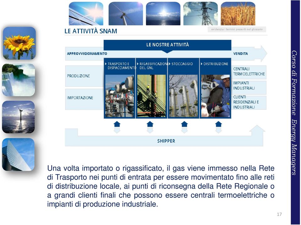 distribuzione locale, ai punti di riconsegna della Rete Regionale o a grandi