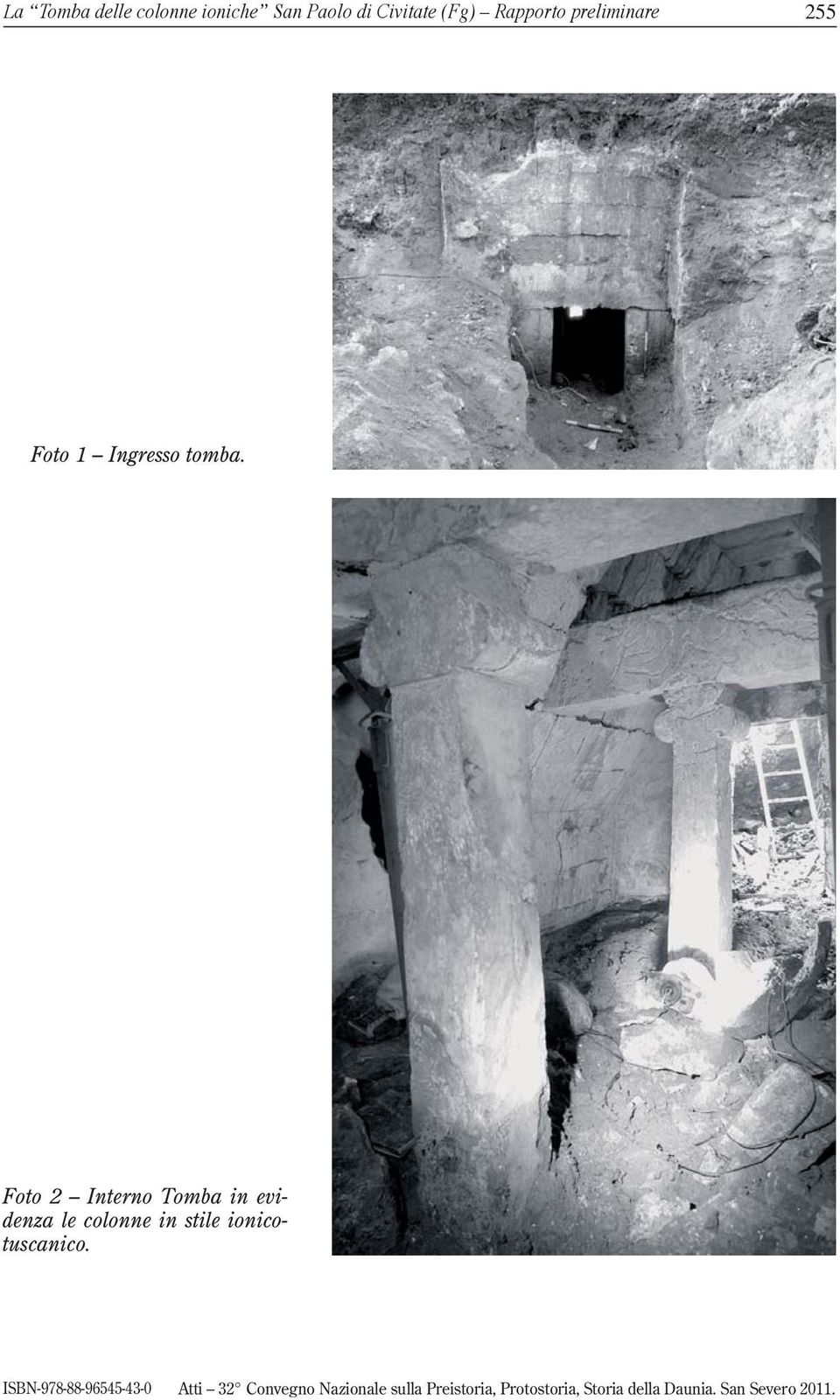 Foto 2 Interno Tomba in evidenza le colonne in stile ionicotuscanico.