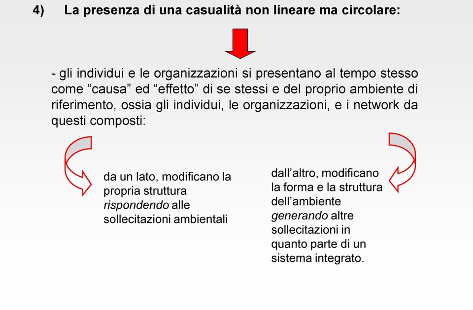 i network da questi composti: da un lato, modificano la propria struttura rispondendo alle sollecitazioni ambientali dall