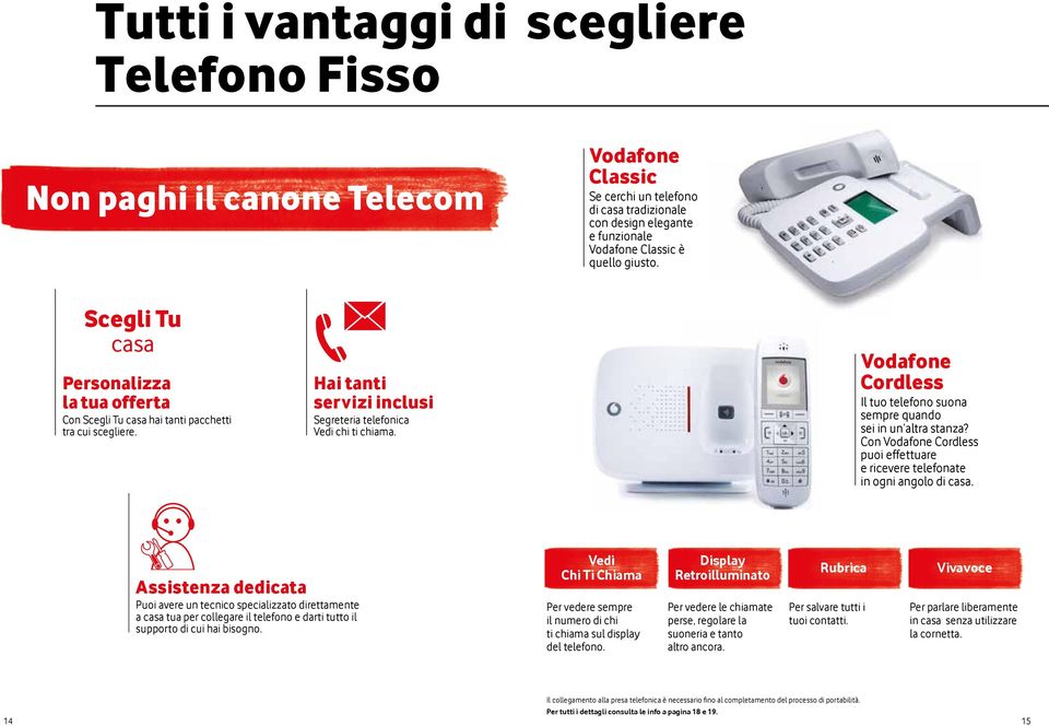 Cordless Il tuo telefono suona sempre quando sei in un altra stanza? Con Cordless puoi effettuare e ricevere telefonate in ogni angolo di casa.