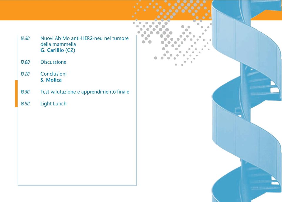 00 Discussione 13.20 Conclusioni S. Molica 13.