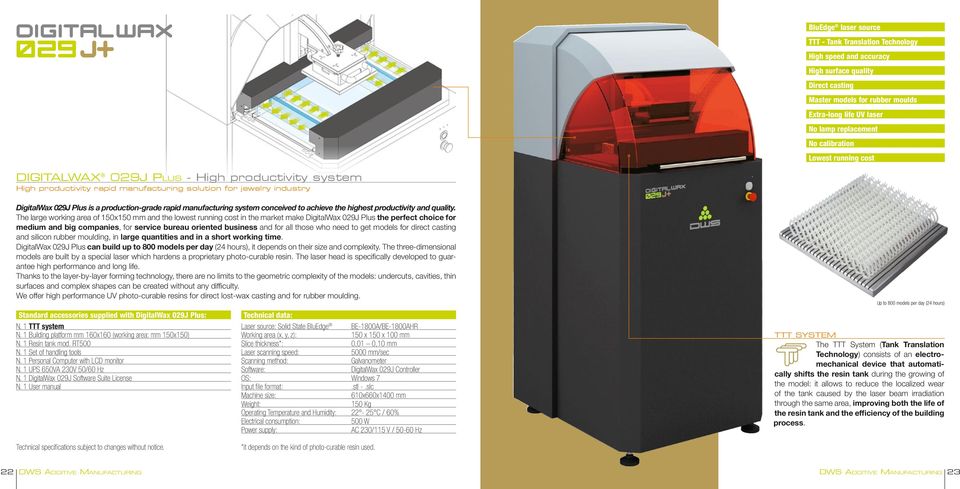 manufacturing system conceived to achieve the highest productivity and quality.