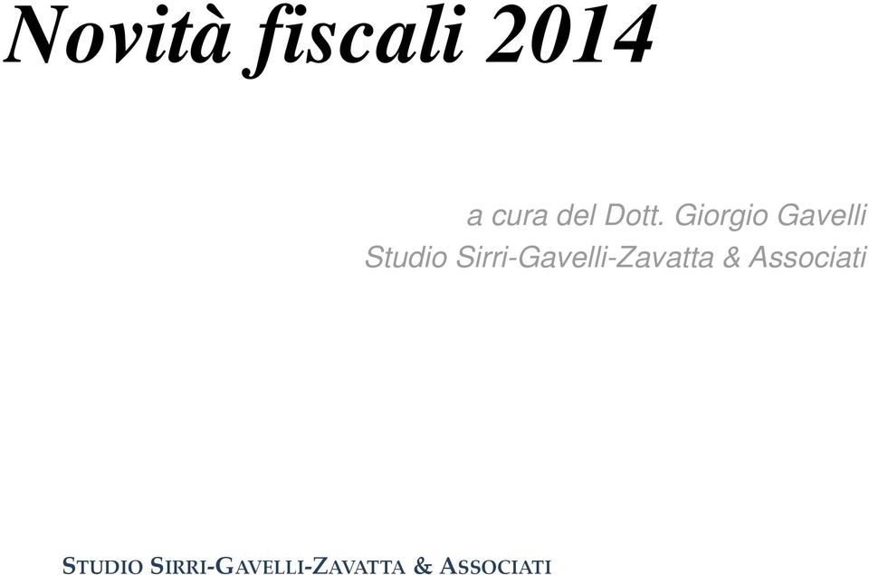 Giorgio Gavelli Studio