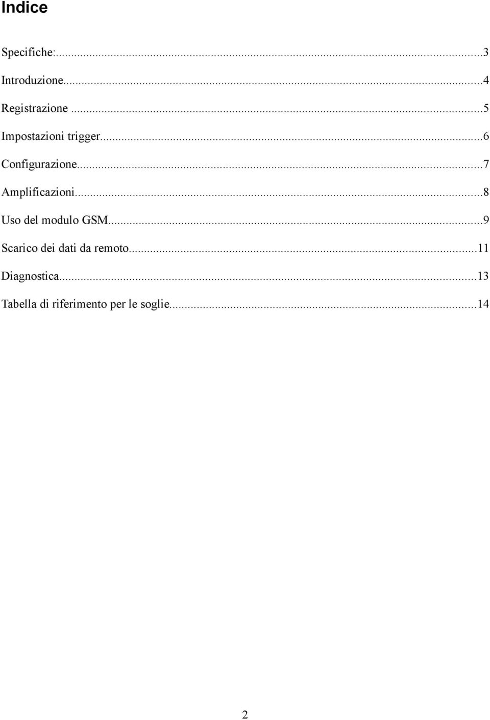 ..7 Amplificazioni...8 Uso del modulo GSM.