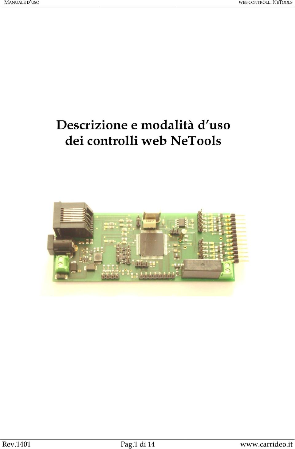 uso dei controlli web NeTools