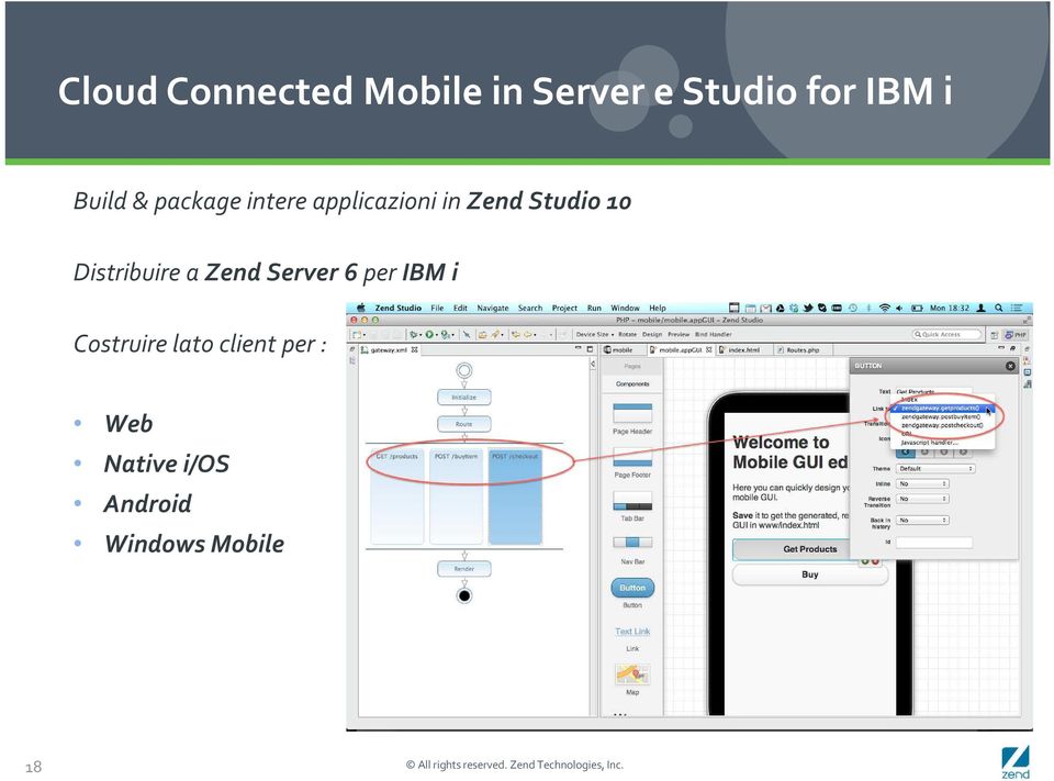 Server 6 per IBM i Costruire lato client per : Web Native i/os