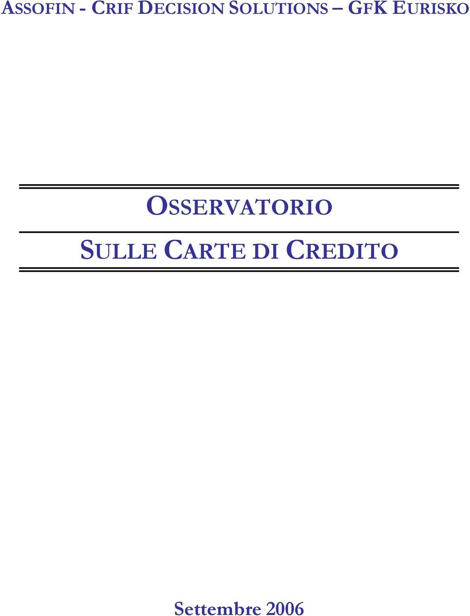 OSSERVATORIO SULLE