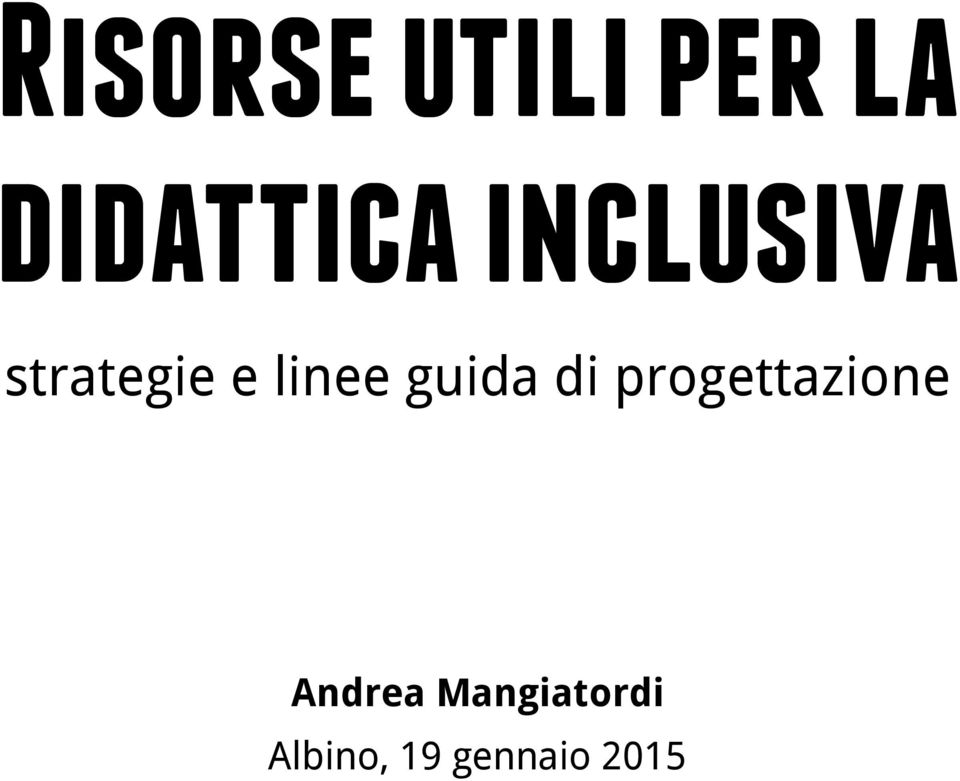 guida di progettazione Andrea