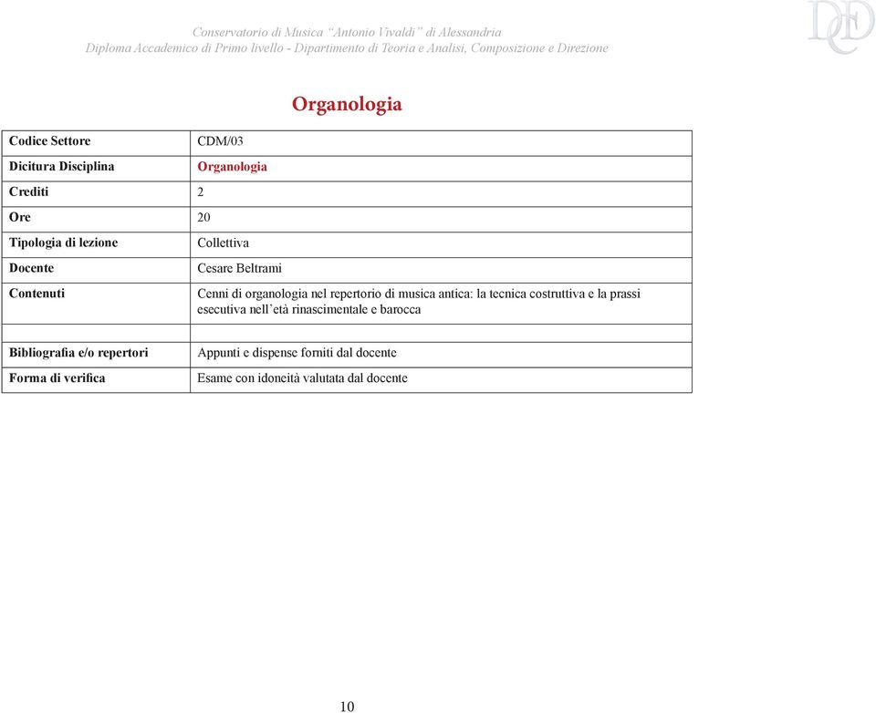 tecnica costruttiva e la prassi esecutiva nell età rinascimentale e barocca Bibliografia e/o