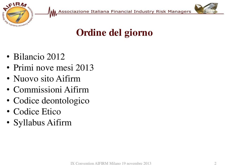 Aifirm Codice deontologico Codice