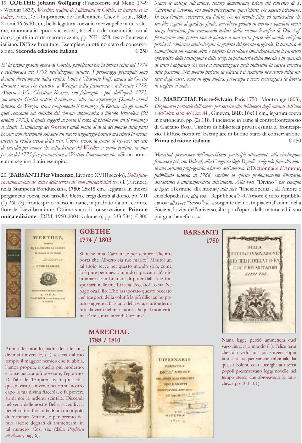 XII - 258, testo francese e italiano. Diffuse bruniture. Esemplare in ottimo stato di conservazione. Seconda edizione italiana.