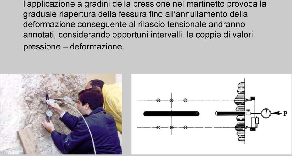 deformazione conseguente al rilascio tensionale andranno annotati,