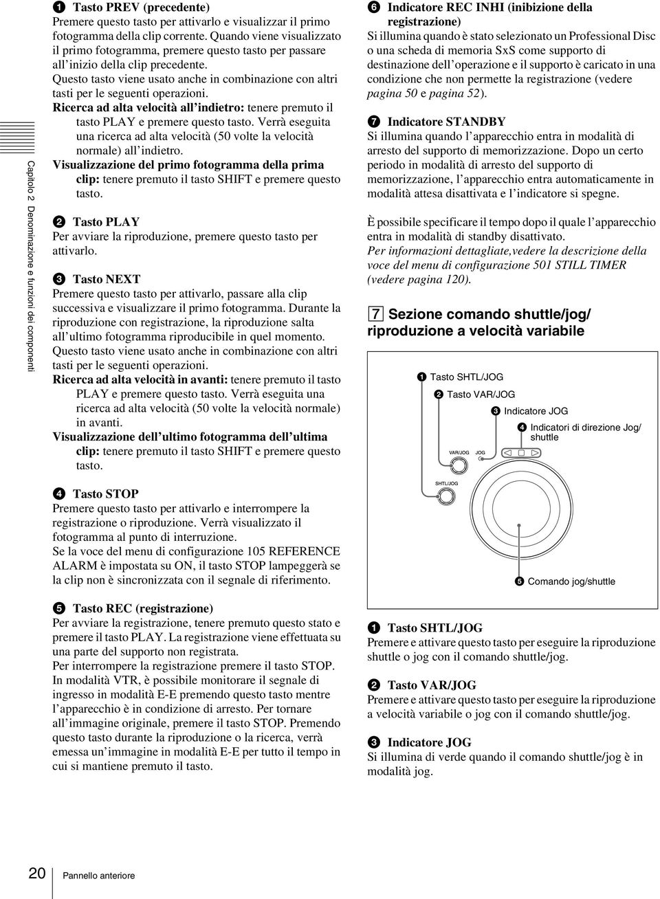 Questo tasto viene usato anche in combinazione con altri tasti per le seguenti operazioni. Ricerca ad alta velocità all indietro: tenere premuto il tasto PLAY e premere questo tasto.