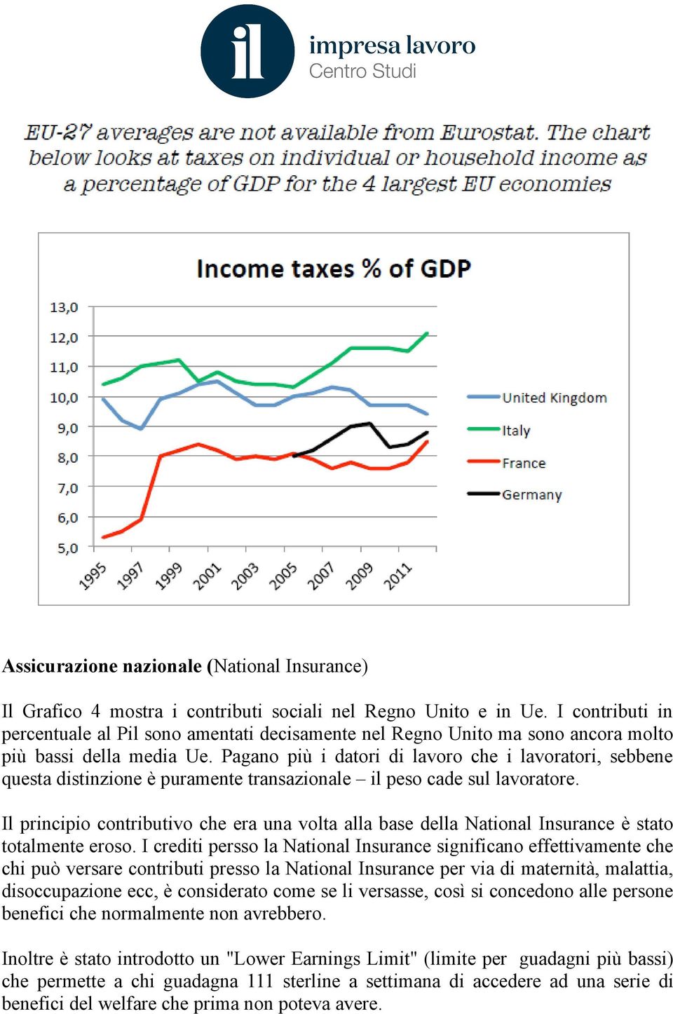 Pagano più i datori di lavoro che i lavoratori, sebbene questa distinzione è puramente transazionale il peso cade sul lavoratore.