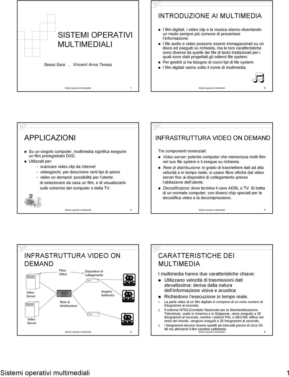 I file audio e video possono essere immagazzinati su un disco ed eseguiti su richiesta, ma le loro caratteristiche sono diverse da quelle dei file di testo tradizionali per i quali sono stati