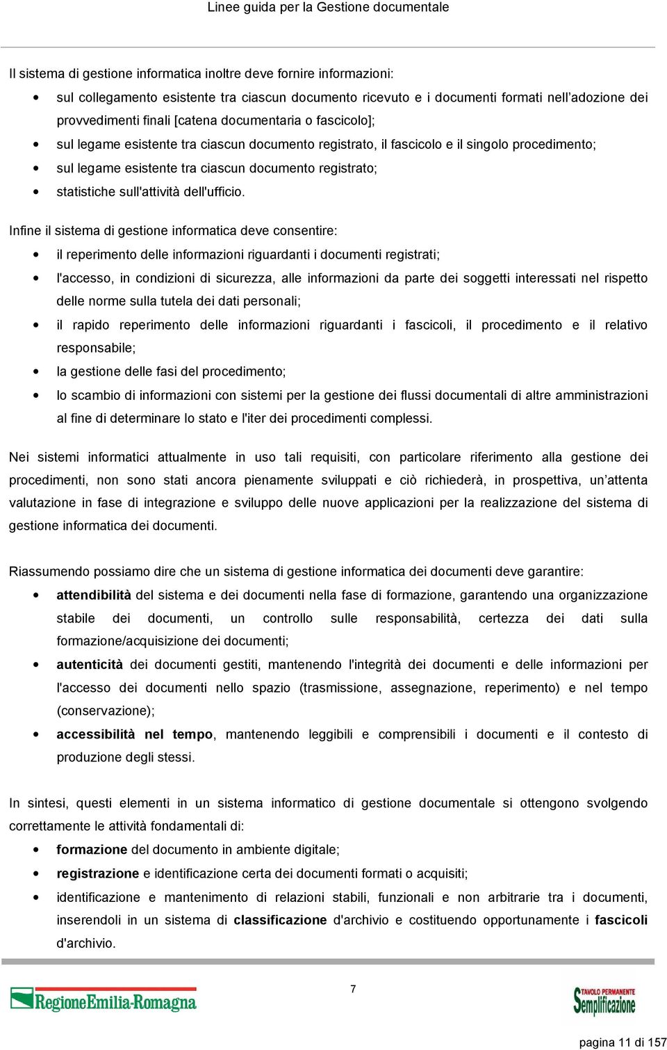 documento registrato; statistiche sull'attività dell'ufficio.