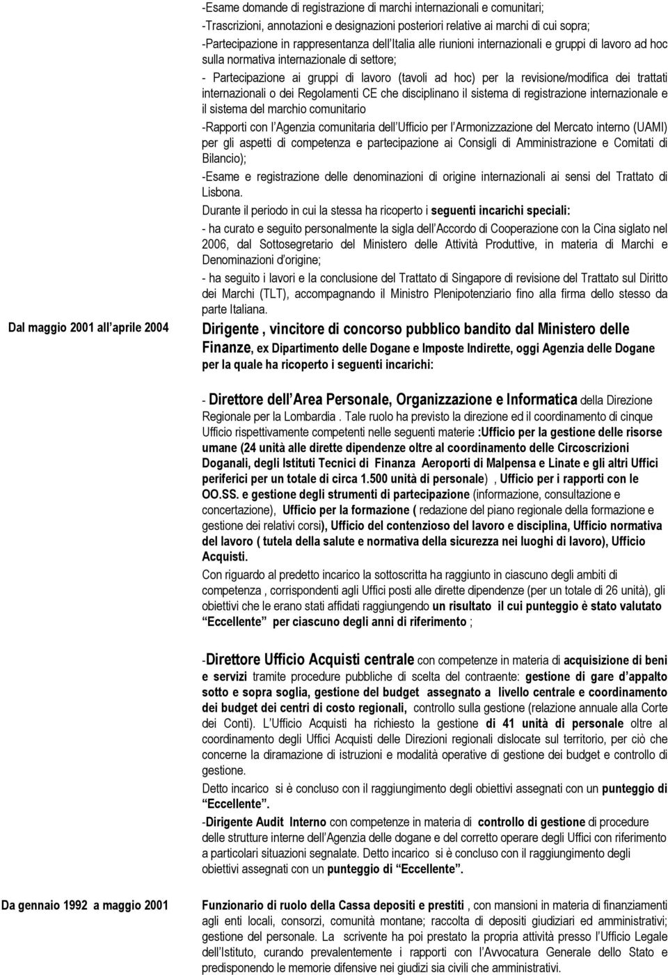 per la revisione/modifica dei trattati internazionali o dei Regolamenti CE che disciplinano il sistema di registrazione internazionale e il sistema del marchio comunitario -Rapporti con l Agenzia